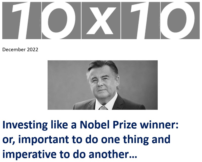 10x10 Investing like a Nobel Prize winner