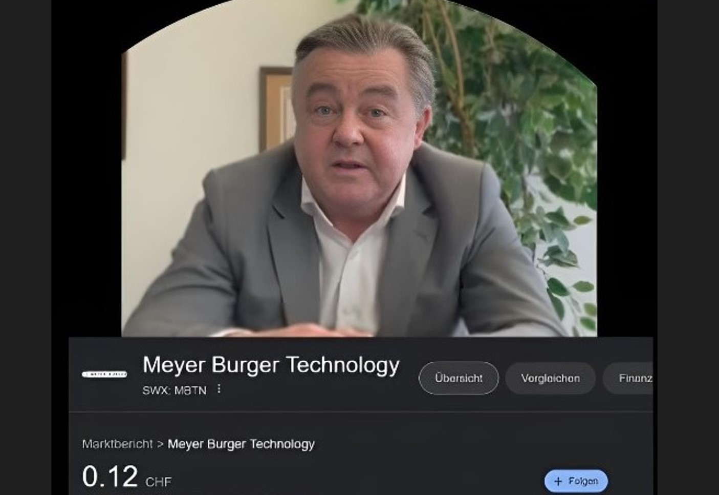 Meyer Burger Stock